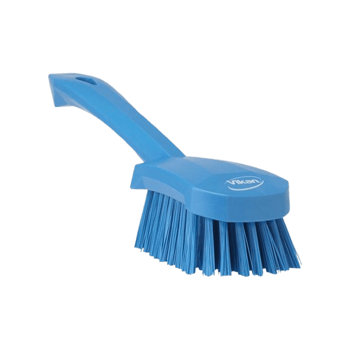 Short-Handled Brush, Blue, 85mm X 270mm X 70mm, , Stiff Bristles - NZ Packaging