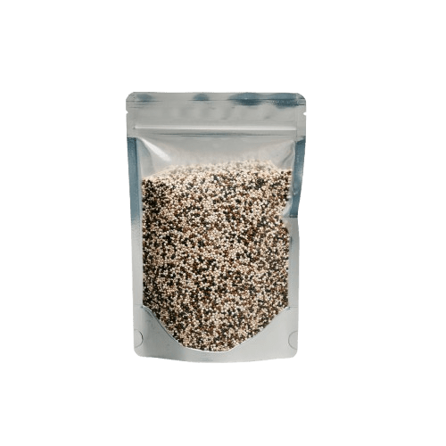 Silver back Clear Front 500g stand up pouch 140mm x 210mm (100) - NZ Packaging