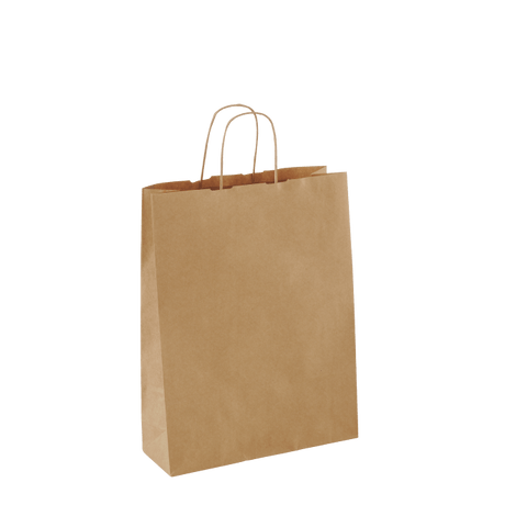 Small Paper Twist Bag - LWH 470x260x340mm (250) - NZ Packaging