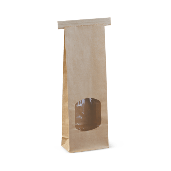 Small Window Tin-Tie Bag - NZ Packaging