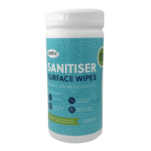 Sorb-X Sanitiser Surface Wipes (200) - NZ Packaging