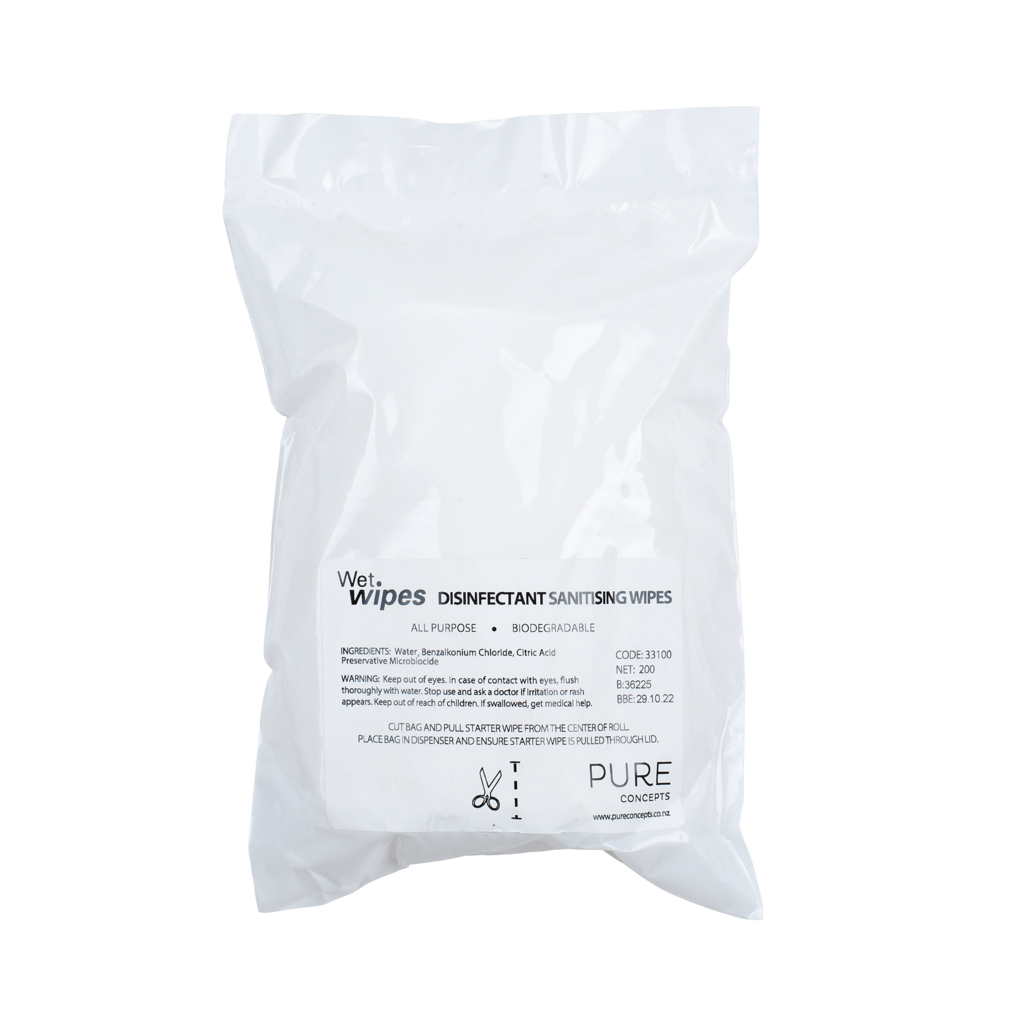Sorb-X Surface Wipes (Soft Pack) (200) - NZ Packaging