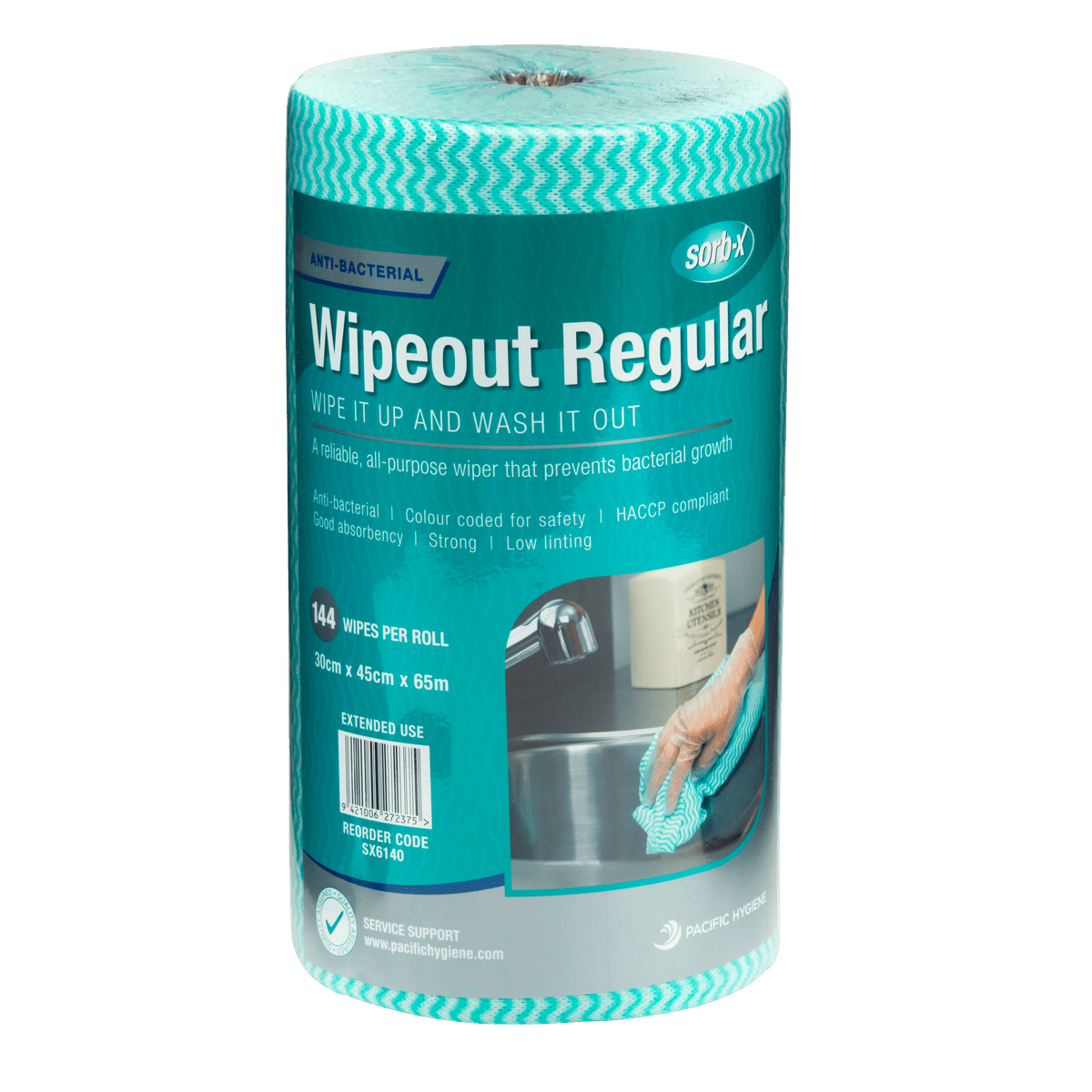 Sorb-X Wipeout Regular Duty Roll, Green (576) - NZ Packaging