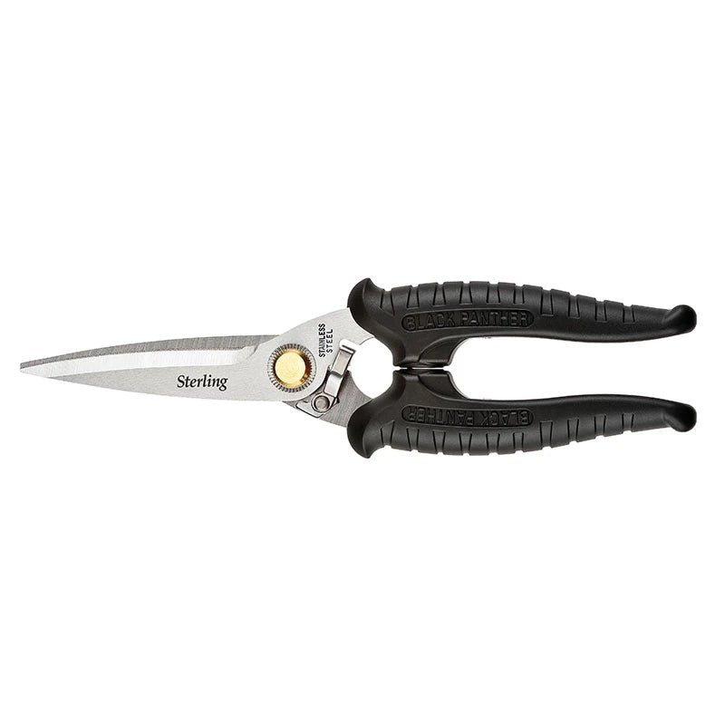 Sterling Black Panther Snips 200mm (8”) - Long Cut - NZ Packaging