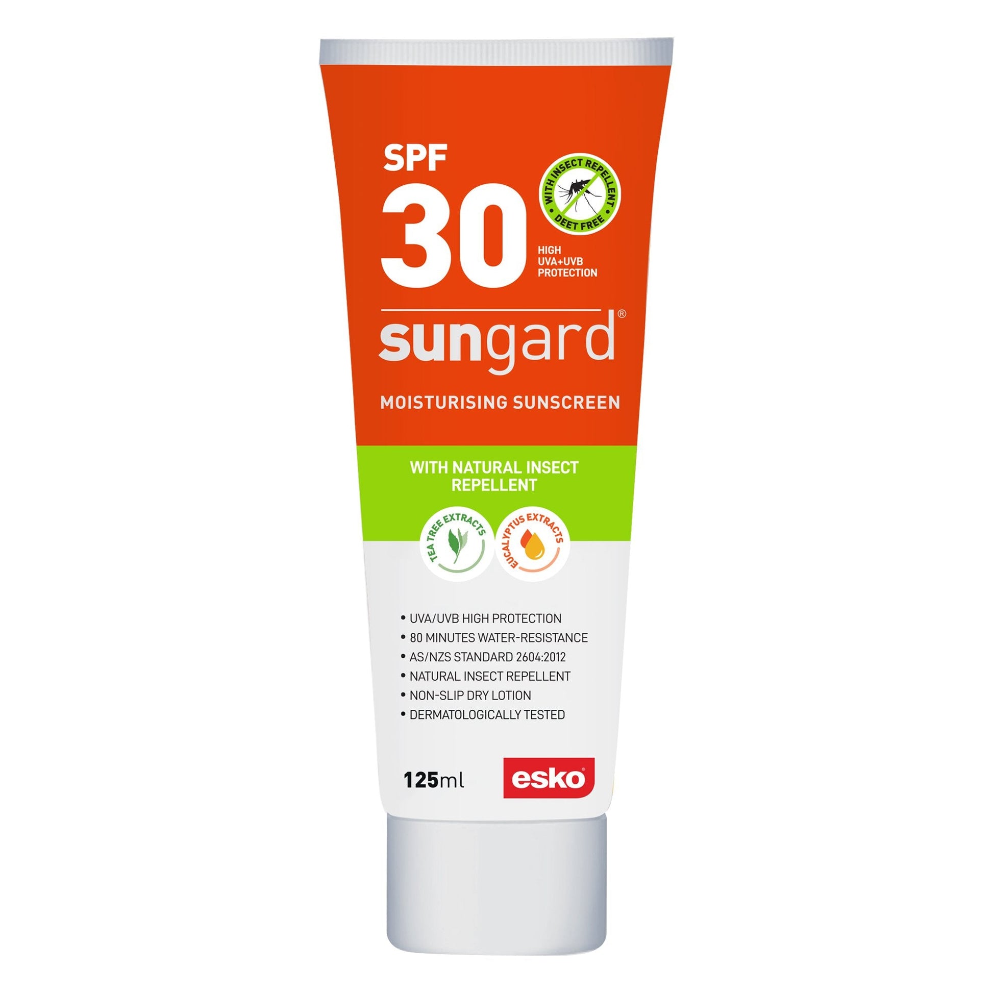 Sungard Spf30 Sunscreen, Insect Repellent, 125ml Tube - NZ Packaging