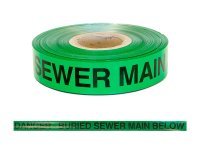 Tape Foil Detector Sewer Main 50mm X 304m (Green) - NZ Packaging