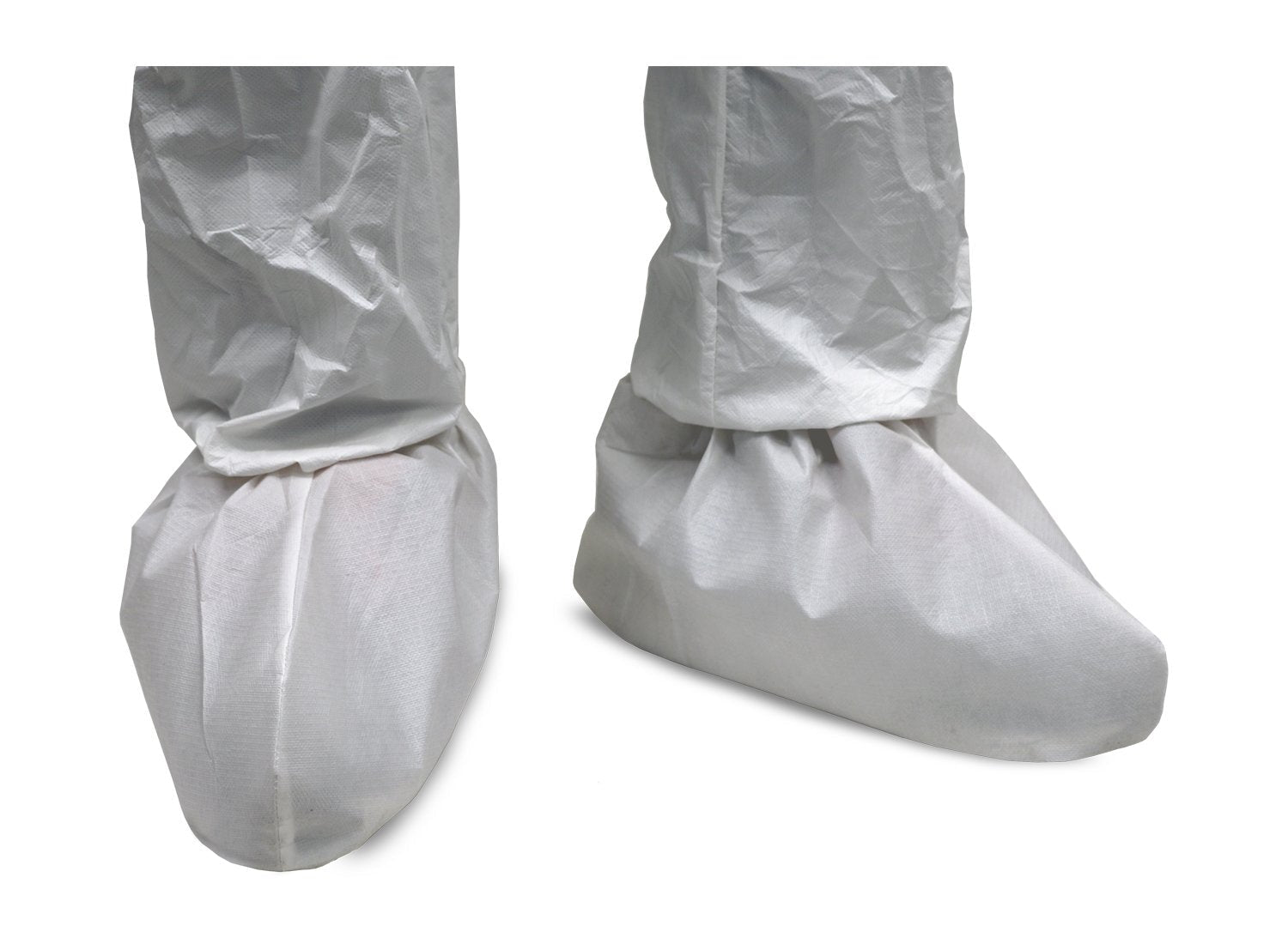 Titan Shoe Covers, Pp And Cpe With Non-Slip Coating, White And Blue Sold In Pairs - NZ Packaging