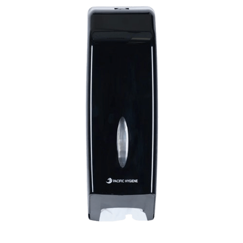 Toilet Tissue Interleaved Dispenser 42cm x 13.5cm x 13.5cm Black - NZ Packaging