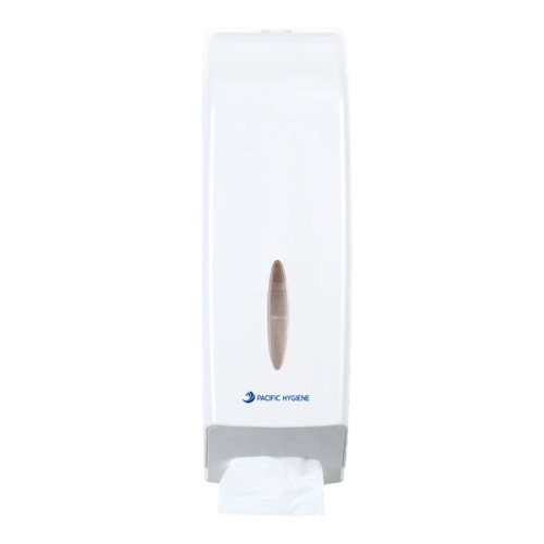Toilet Tissue Interleaved Dispenser 42cm x 13.5cm x 13.5cm White - NZ Packaging