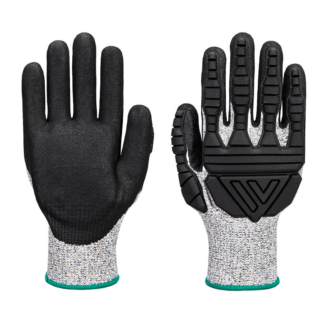 TPV Impact Cut Glove, Grey/Black - NZ Packaging