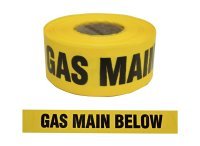 Trench Warning Tape - Gas 75mm X 250m (Yellow) - NZ Packaging