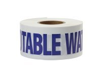 Trench Warning Tape - Non Potable Water 100mm X 300m (White) - NZ Packaging