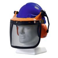 Tuff Nut Forestry Combo Kit, Comes With Pinlock Hard Hat, Browguard Attachment, Ear Muff And Mesh Visor - Blue - NZ Packaging