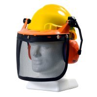 Tuff Nut Forestry Combo Kit, Comes With Pinlock Hard Hat, Browguard Attachment, Ear Muff And Mesh Visor - Yellow - NZ Packaging