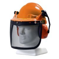 Tuff Nut Forestry Combo Kit, Comes With Ratchet Hard Hat, Browguard Attachment, Ear Muff And Mesh Visor, Orange - NZ Packaging