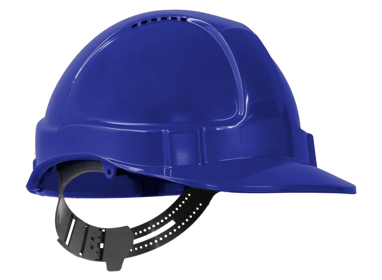 Tuff-Nut Hard Hat, Short Peak, Vented, 6-Point Pinlock Harness, Blue - NZ Packaging