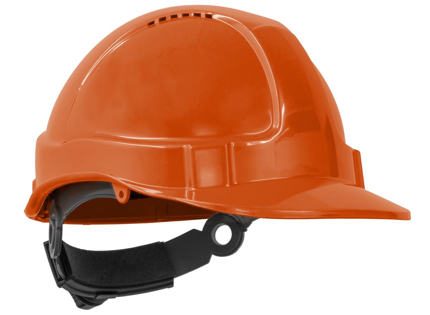 Tuff-Nut Hard Hat, Short Peak, Vented, 6-Point Ratchet Harness, Orange - NZ Packaging