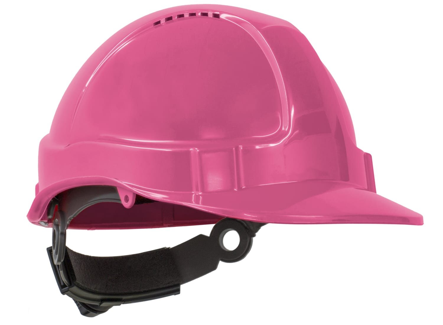 Tuff-Nut Hard Hat, Short Peak, Vented, 6-Point Ratchet Harness, Pink - NZ Packaging