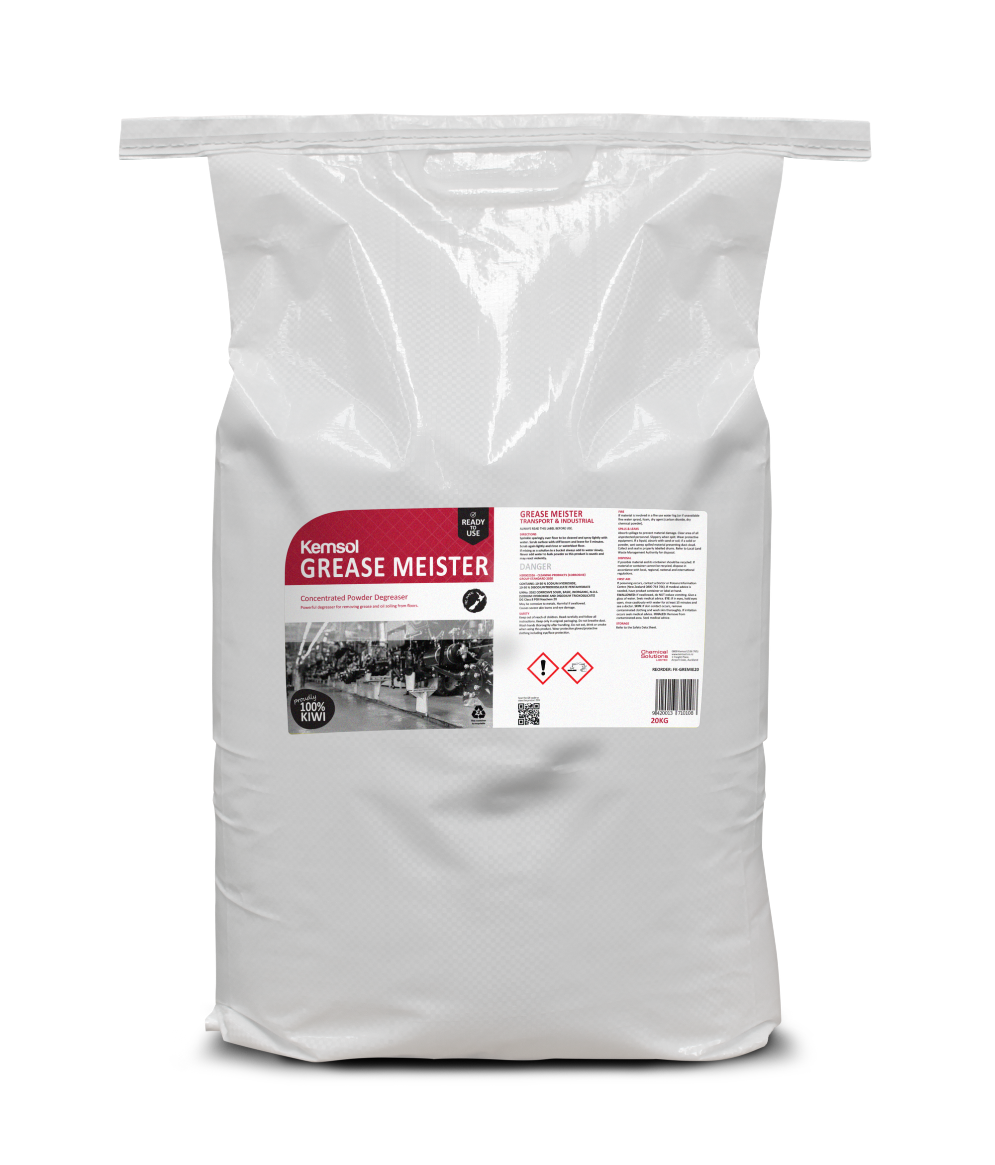 Kemsol Grease Meister Concentrated Powder Degreaser 20kg