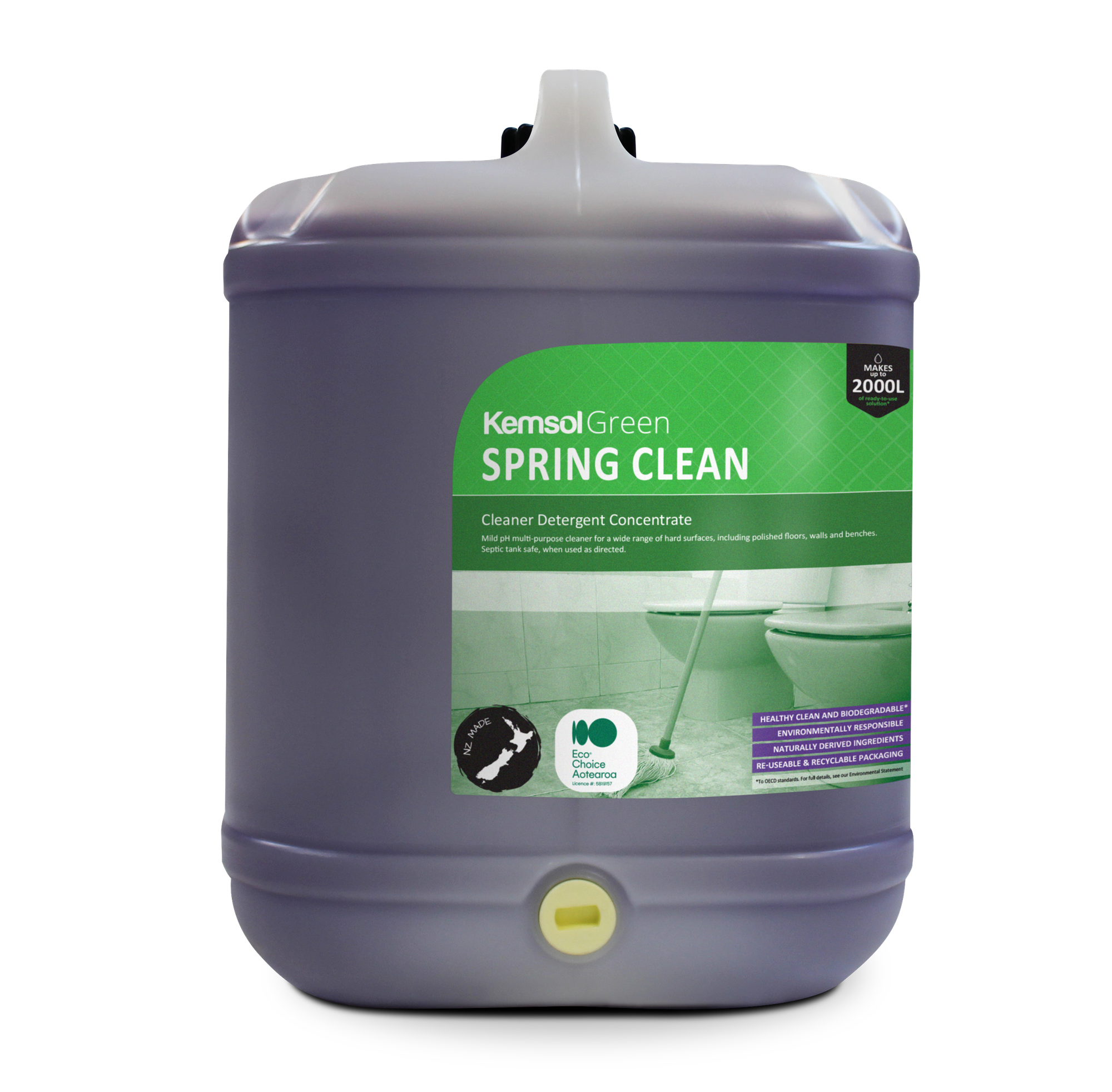 Kemsol Green Spring Clean Cleaner Detergent Concentrate