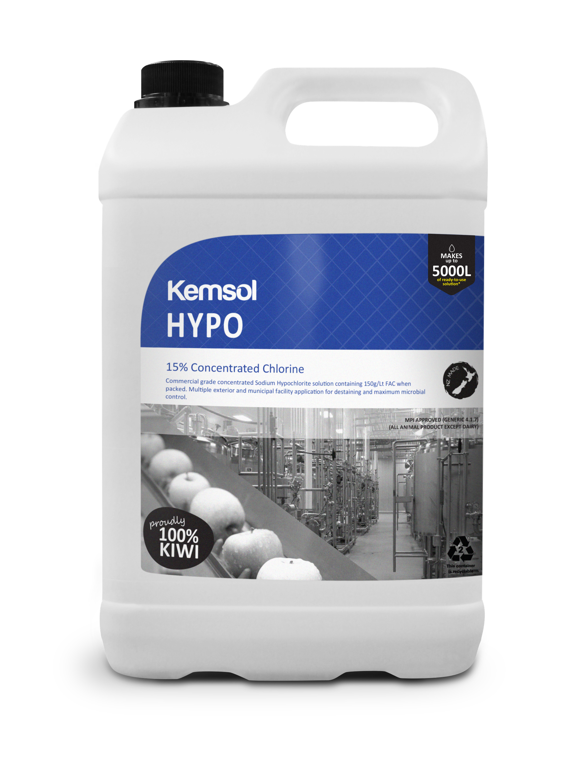 Kemsol Hypo 15% Concentrated Chlorine