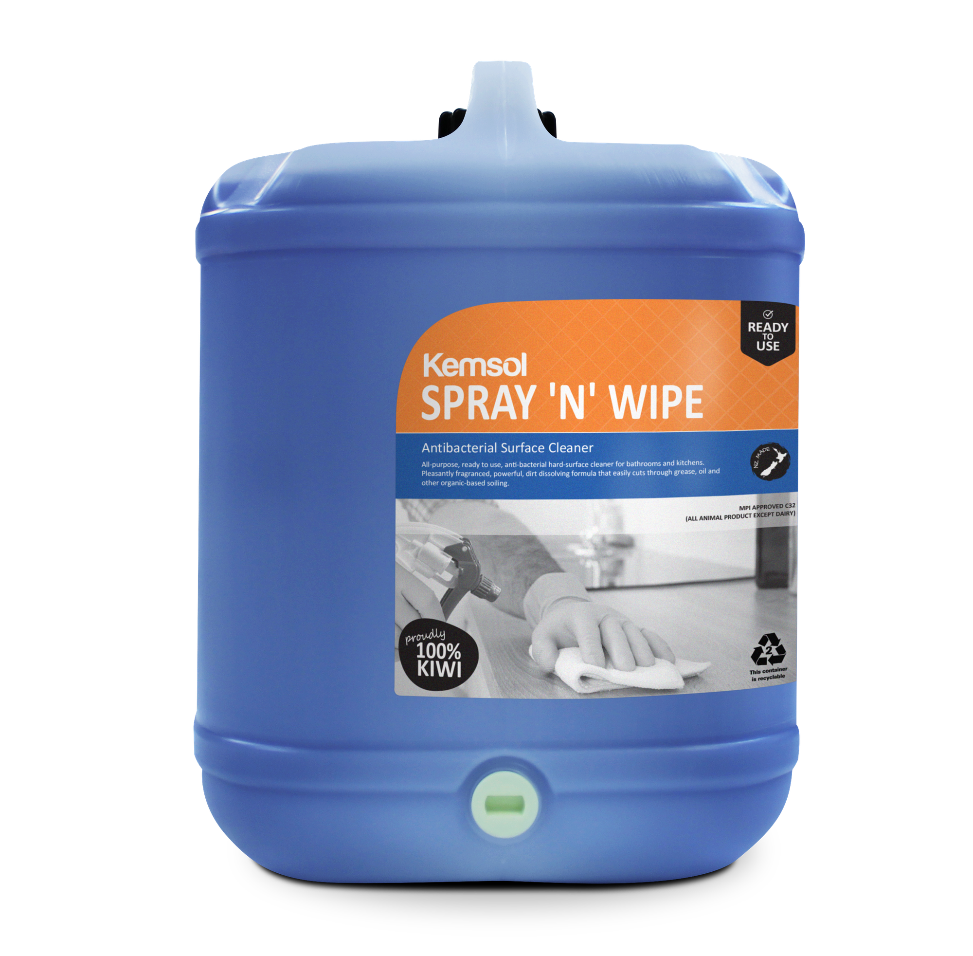 Kemsol Spray 'n' Wipe Antibacterial Surface Cleaner
