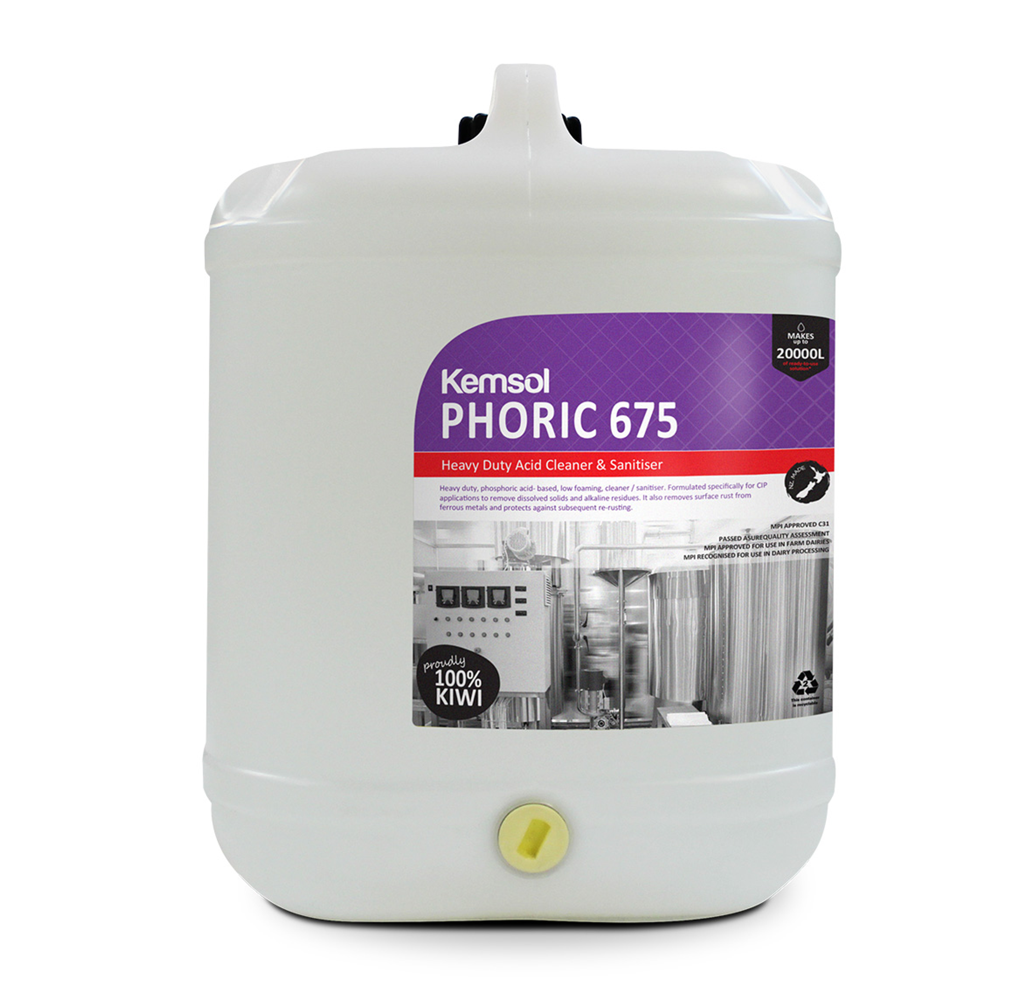 Kemsol Phoric 675 Heavy-Duty Acid Cleaner & Sanitiser