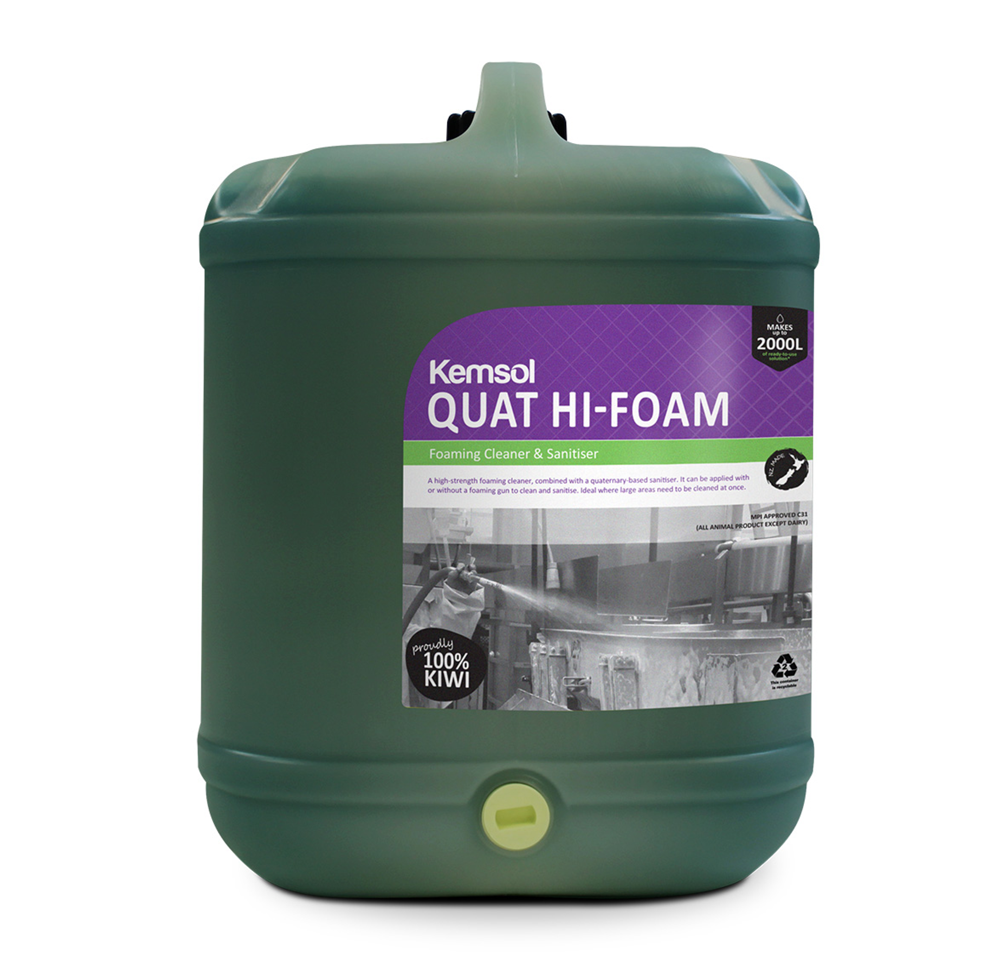 Kemsol Quat Hi-Foam Foaming Cleaner & Sanitiser