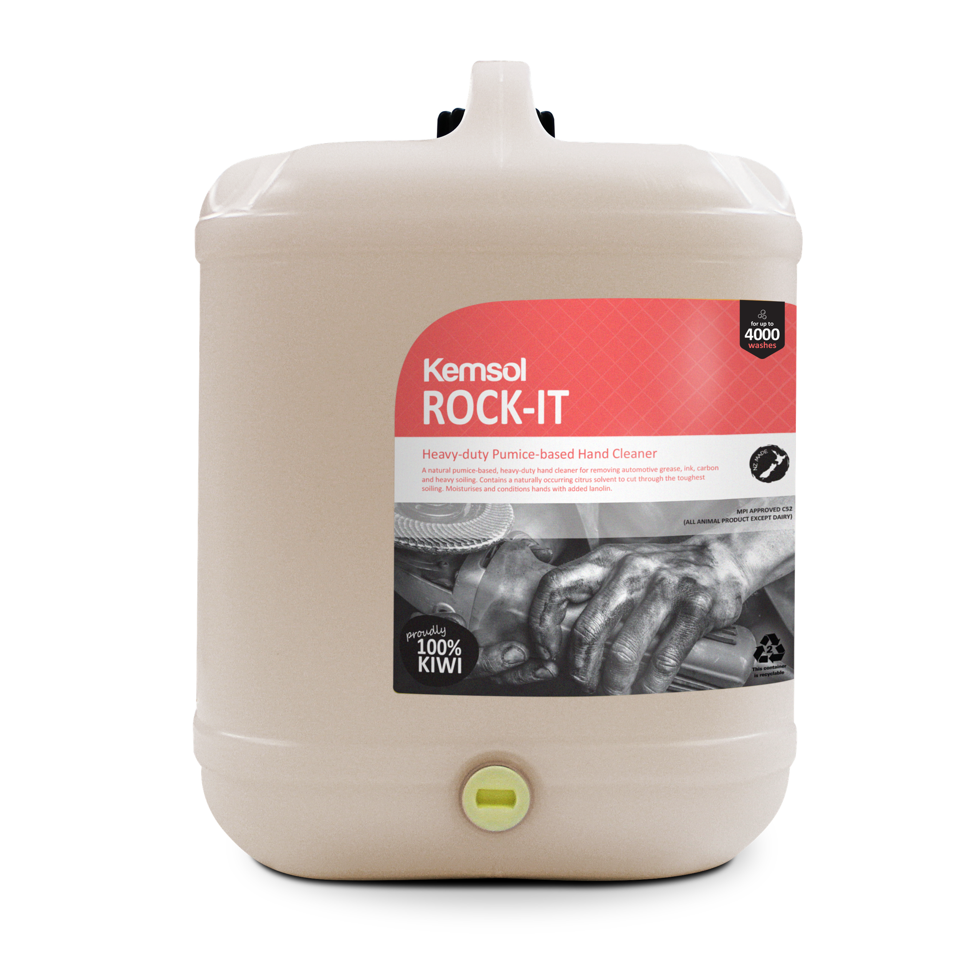 Kemsol Rock-It Heavy-Duty Pumice-Based Hand Cleaner 20L