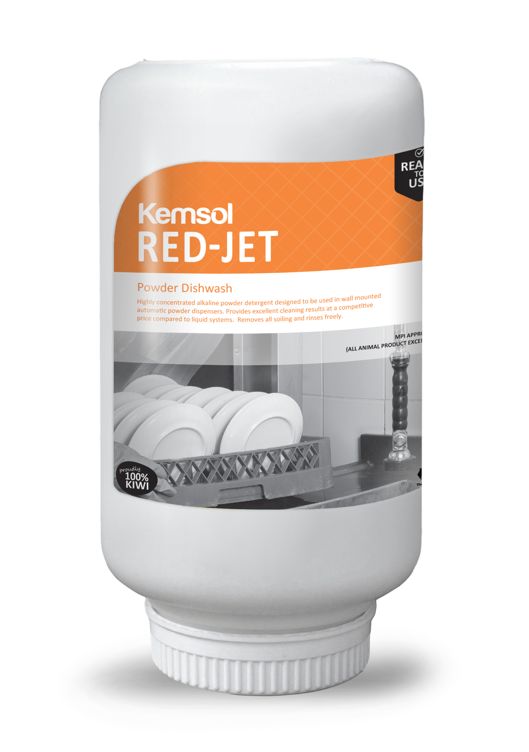 Kemsol Red Jet Concentrate Automatic Warewash Powder (Dg Class 8) 4.5L