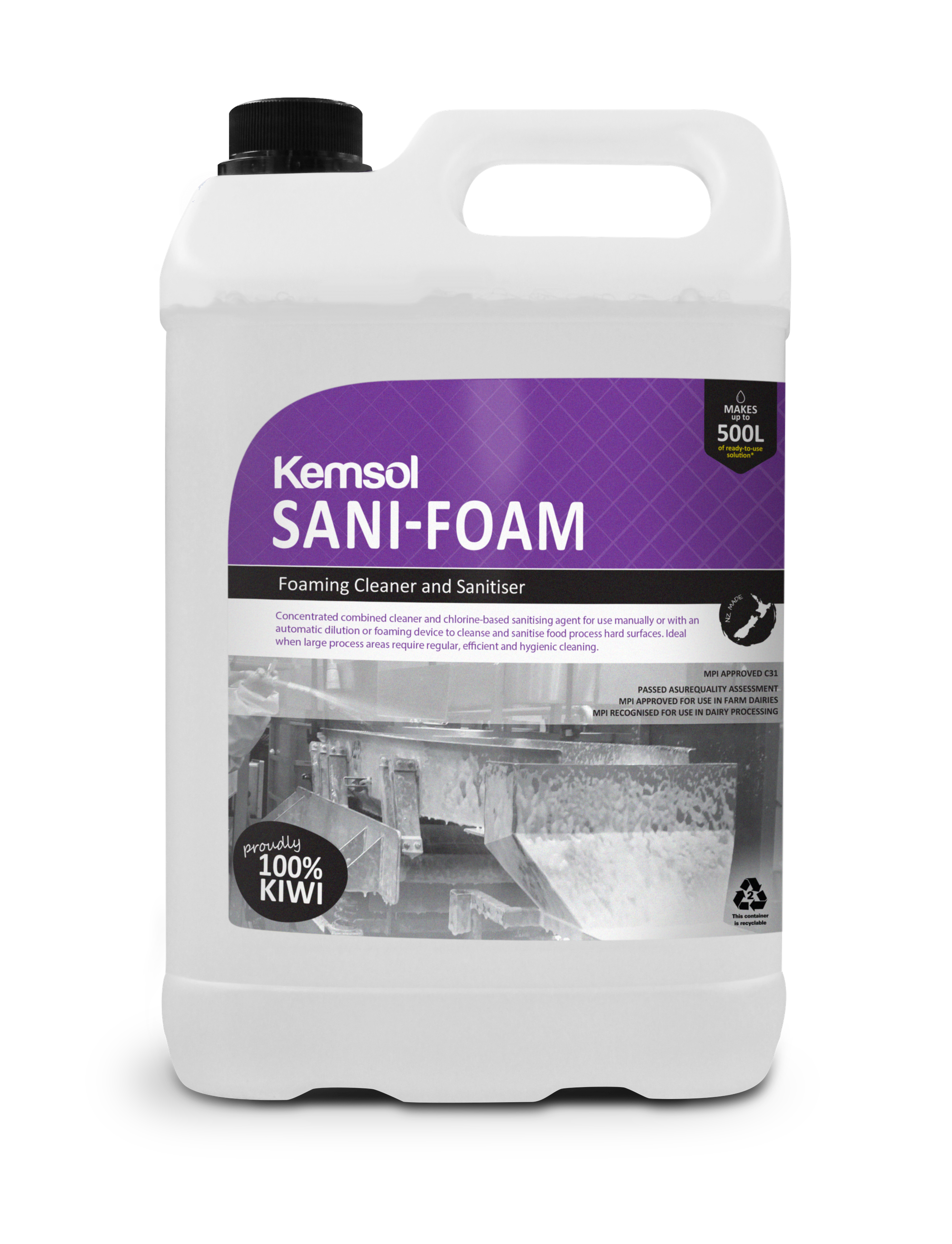 Kemsol Sani-Foam Foaming Cleaner and Sanitiser