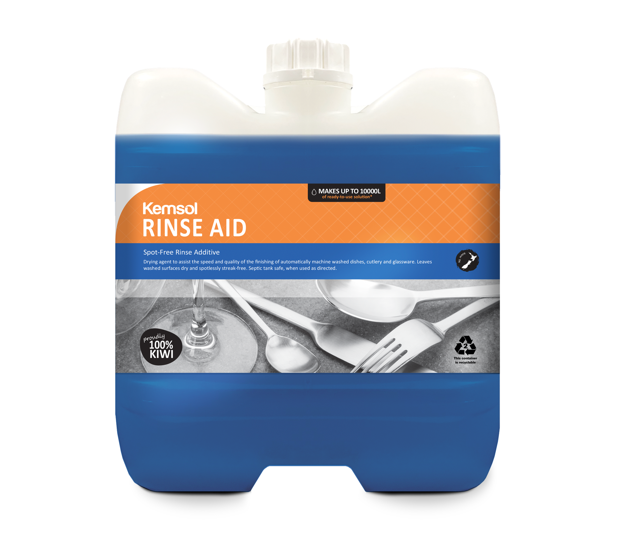 Kemsol Rinse Aid Spot-Free Rinse Additive