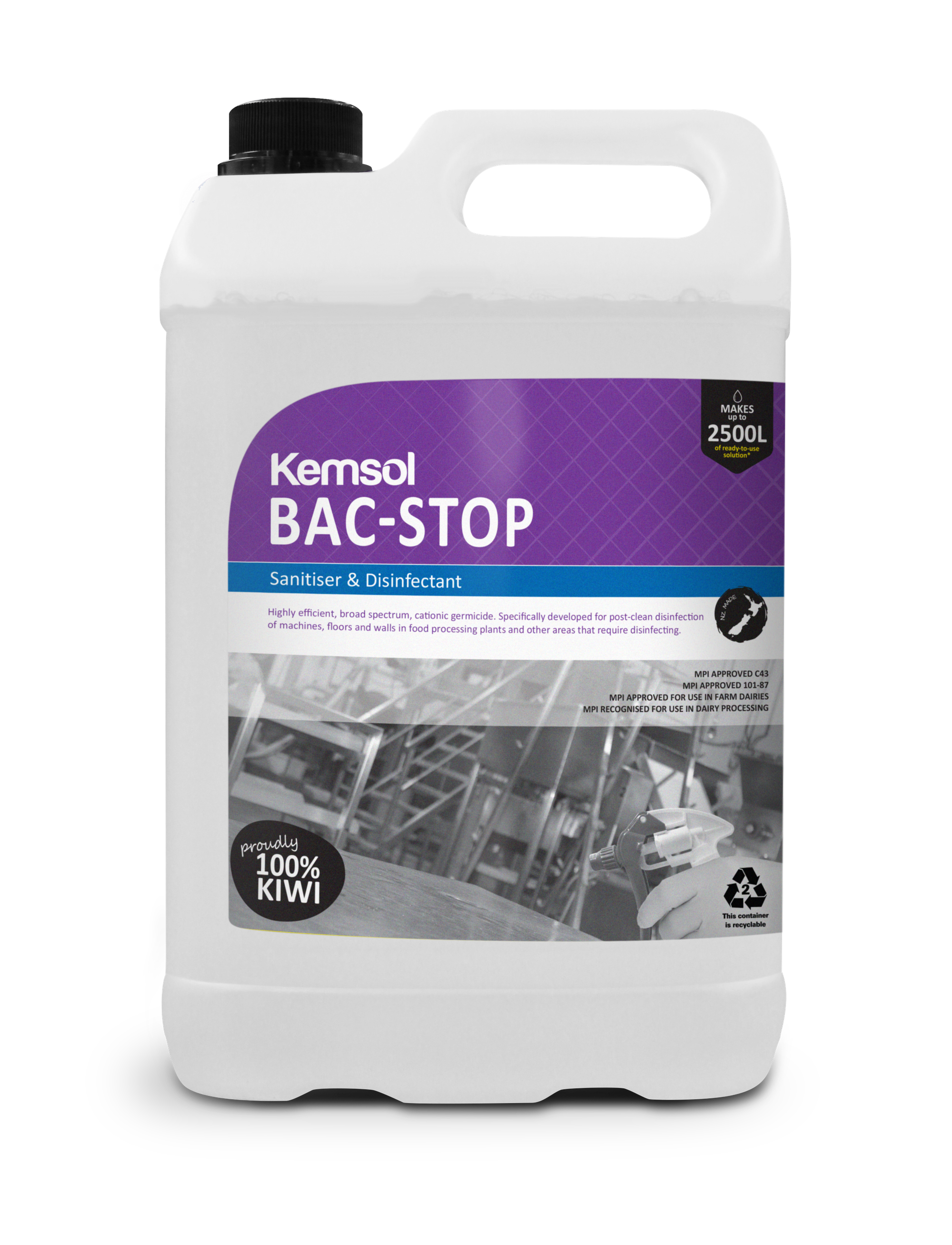 Kemsol Bac-Stop Sanitiser & Disinfectant