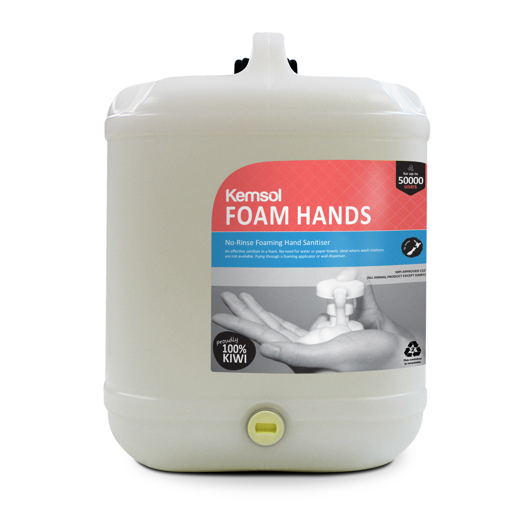 Kemsol Foam Hands No-Rinse Foaming Hand Sanitiser