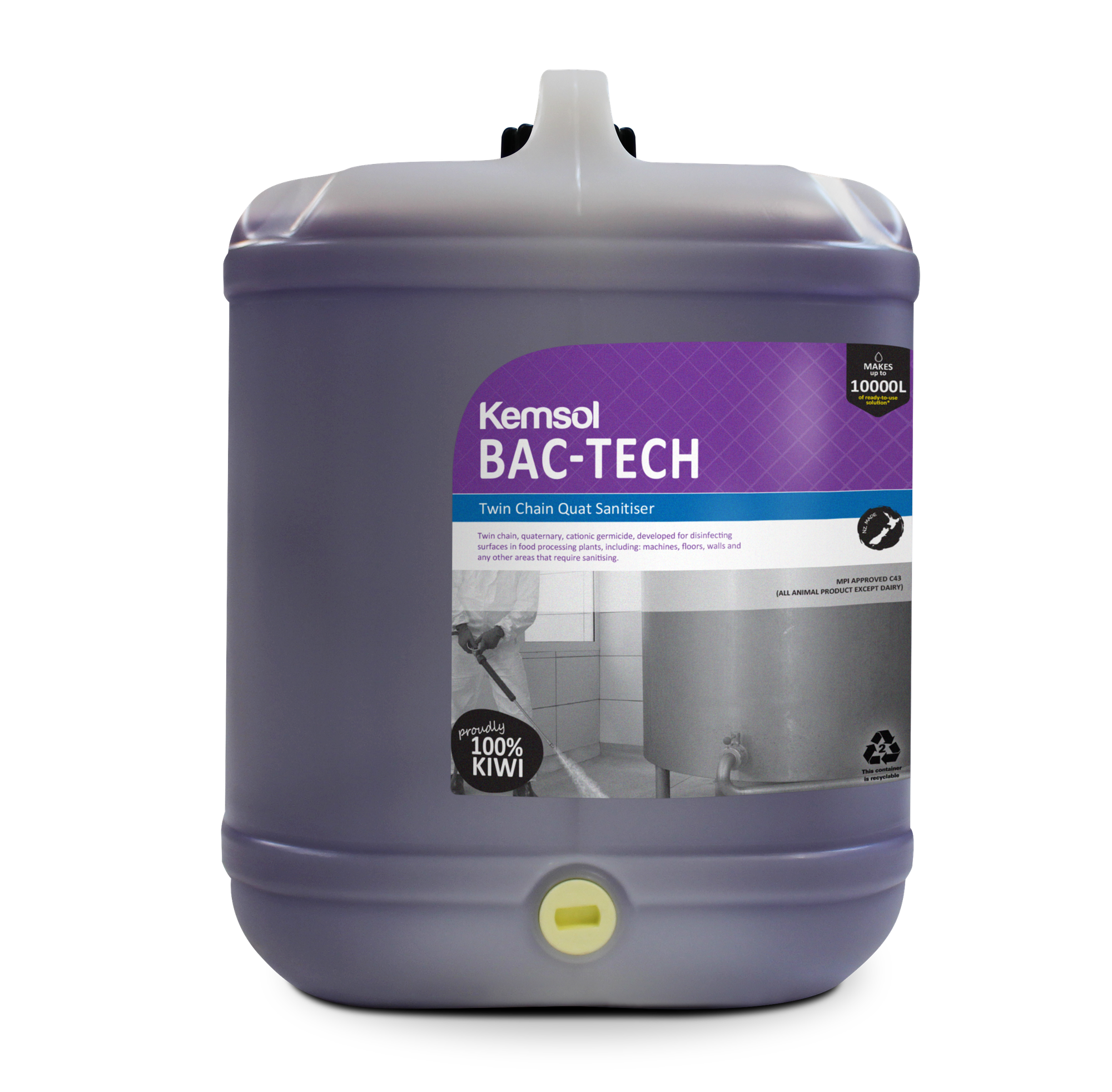 Kemsol Bac-Tech Twin Chain Quat Sanitiser