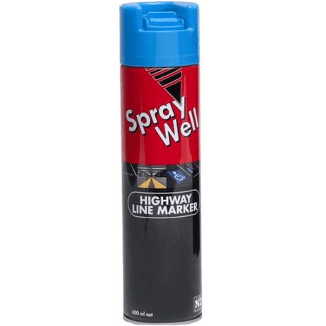 Upside Down, Spraywell Highway Line marker, Blue, 600ml - NZ Packaging