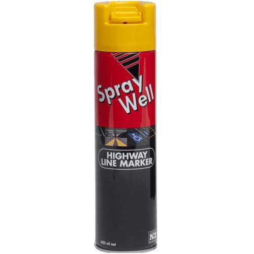 Upside Down, Spraywell Highway Line marking Spray Paint, 600ml - NZ Packaging