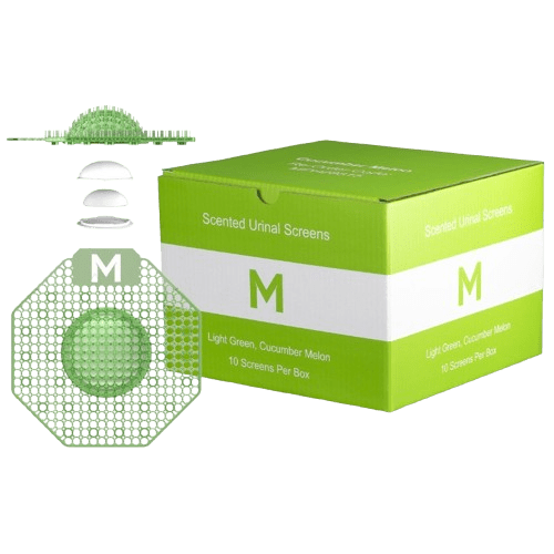 Urinal Block Screen, Cucumber Melon, Light Green, Enzyme (10) - NZ Packaging
