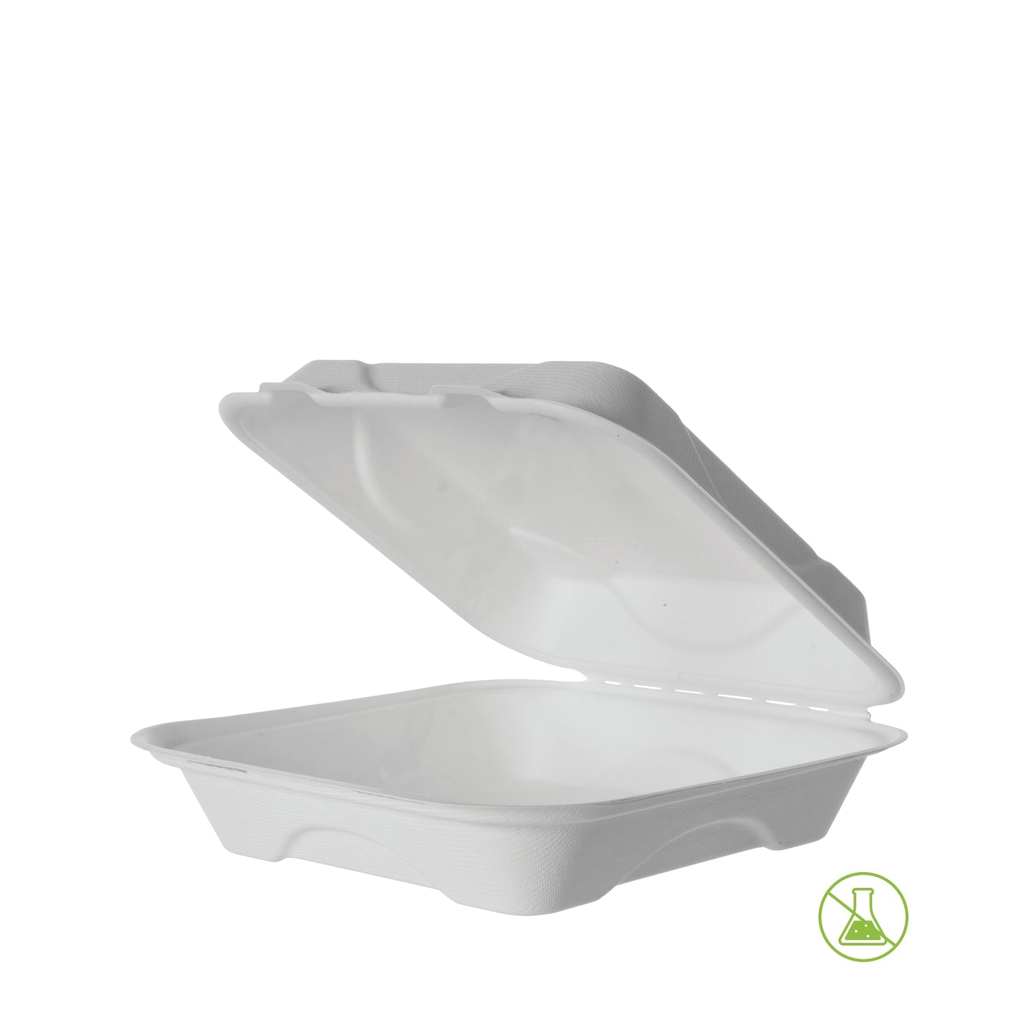 Vanguard 9x9x3in Sugarcane Clam - NZ Packaging