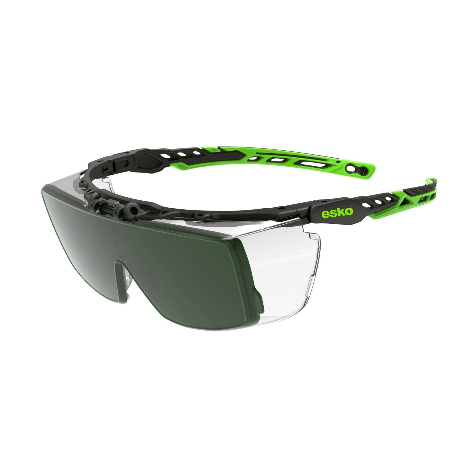 Vispec2, Premium Overspec, Clear Lens With Af Coating, With Shade 5 Flip Up Lens, As Coated, Flexi-Comfort Fit, Dielectric, As/Nzs1337.1:2010 Cert. - NZ Packaging