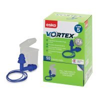 Vortex Earplugs Tpr Corded Class 5, 50 Pairs Dispenser Box - NZ Packaging