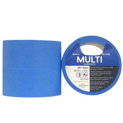 Washi Masking Tape, Multi Surface, Medium Tack, Blue, 36mm X 55m - NZ Packaging