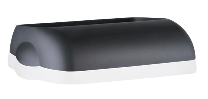 Waste Paper Bin Black 43Lt - Lid - NZ Packaging
