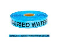 Wavelay Detectatape - Danger Buried Water Main Below 50mm X 250m (Blue) - NZ Packaging