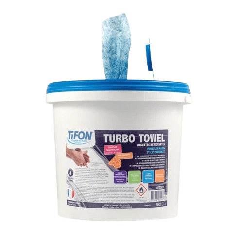 Wipes Cleaning Turbo Towel Tifon Orange Fragrance Heavy Duty 30cm X 30cm (70) - NZ Packaging