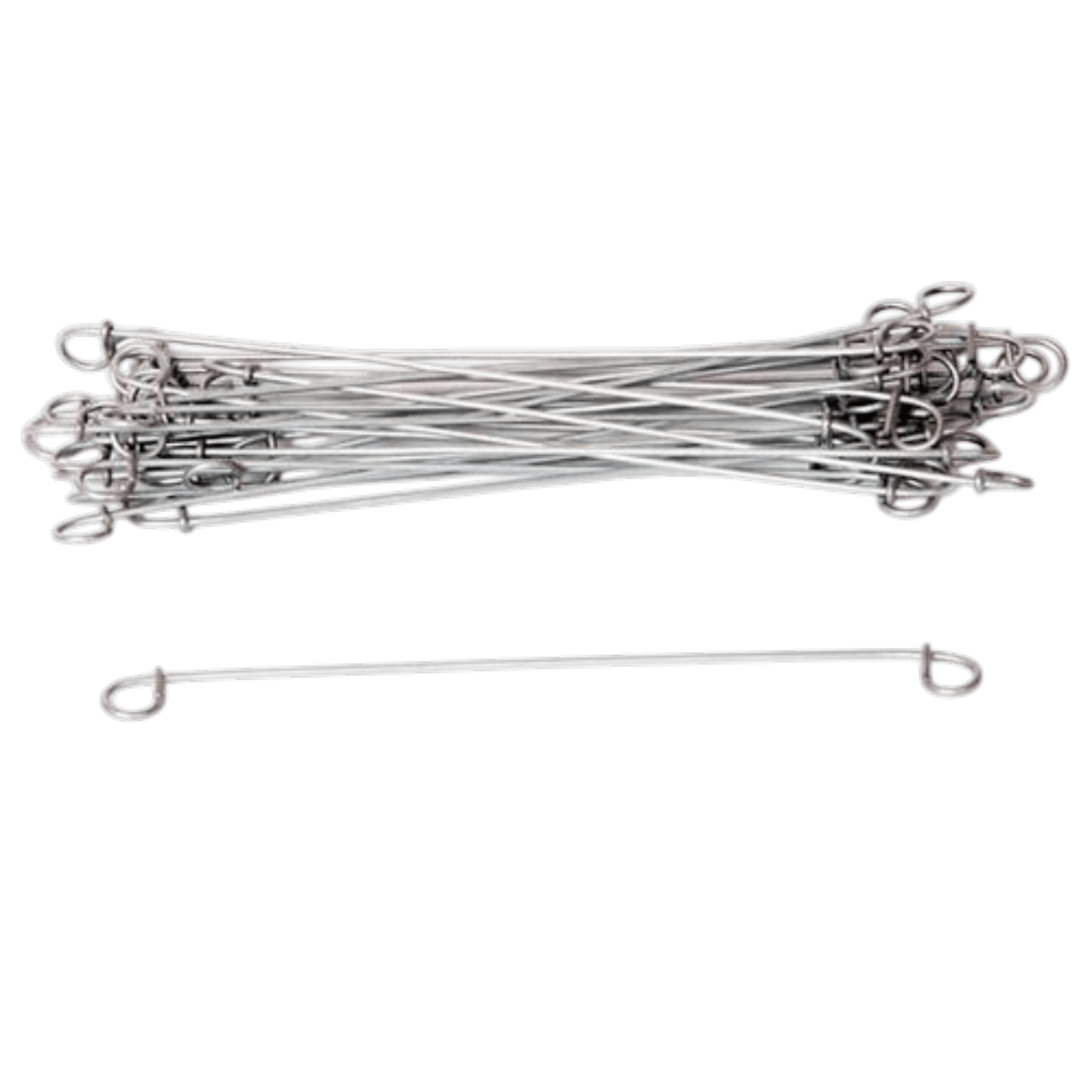Wire Bag Ties 200mm X 1.4mm Double Loop (100) - NZ Packaging