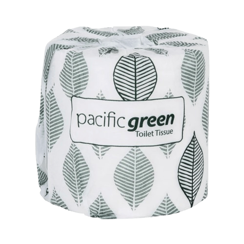 Wrapped Green Recycled Toilet Tissue Roll 2 Ply (48) - NZ Packaging