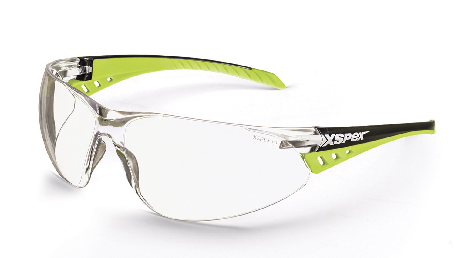 Xspex Safety Spec Clear Lens, Wraparound Style, Soft Rubber Sidearms, Anti-Fog & Anti-Scratch, Asnzs 1337.1 - NZ Packaging